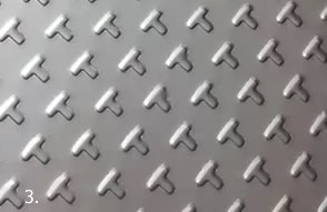 T perforated metal plate in Aluminum